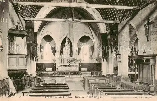 AK / Ansichtskarte Droue_41_Loir et Cher Interieur de l Eglise 