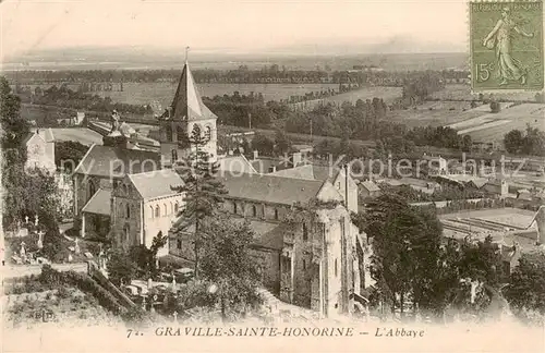 AK / Ansichtskarte Graville Sainte Honorine_76_Seine Maritime Abbaye 