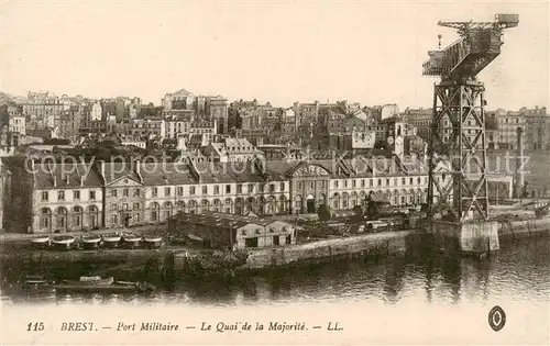 AK / Ansichtskarte Brest_29 Port Militaire Le Quai de la Majorite 