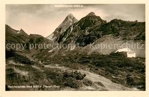 AK / Ansichtskarte 73811375 Brandbergkolmhaus_1850m_Zillertal_Tirol_AT Panorama 