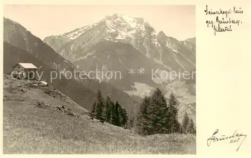 AK / Ansichtskarte  Steinerkogelhaus_1270m_Brandberg_Zillertal_Tirol_AT mit Gruenberg 