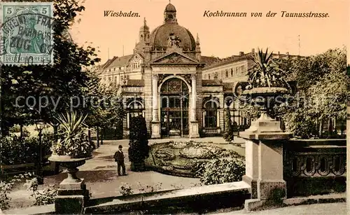 AK / Ansichtskarte 73811395 Wiesbaden Kochbrunnen Wiesbaden