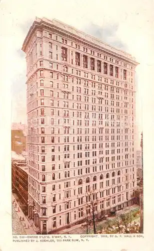 AK / Ansichtskarte  New_York_City Empire Building Broadway New_York_City