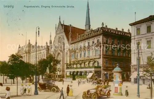 AK / Ansichtskarte  Leipzig Augustusplatz Eingang Grimmaische Strasse Leipzig