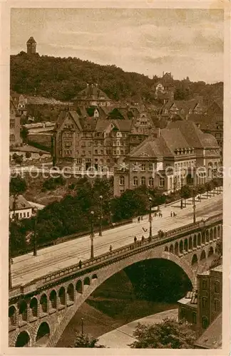 AK / Ansichtskarte  Plauen__Vogtland Friedrich Augustbruecke mit Handelskammer und Baerenstein 