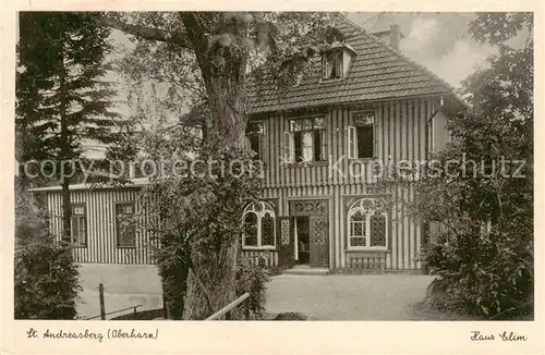 AK / Ansichtskarte  St_Andreasberg_Harz Haus Elim St_Andreasberg_Harz