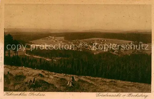 AK / Ansichtskarte  Hahnenklee-Bockswiese_Harz Panorama vom Bocksberg Hahnenklee-Bockswiese