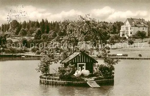 AK / Ansichtskarte 73811512 Hahnenklee-Bockswiese_Harz Schwanenteich Hahnenklee-Bockswiese