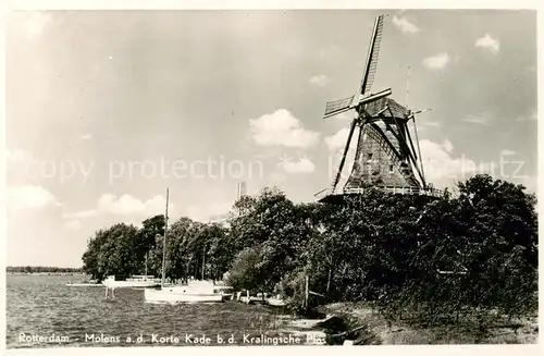 AK / Ansichtskarte  Rotterdam Molens aan de Korte Kade Kralingsche Plas Rotterdam