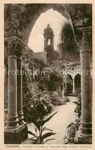 AK / Ansichtskarte  Palermo__Sicilia Chiostro e Chiesa San Giovanni degli Eremiti 