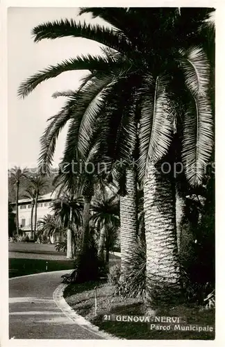 AK / Ansichtskarte  Nervi_Genova_Genua_Liguria_IT Parco Municipale 