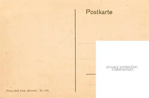 AK / Ansichtskarte 73811564 Kronach_Oberfranken Klosterwage Kronach Oberfranken