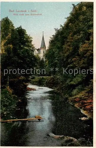 AK / Ansichtskarte  Bad_Landeck_Schlesien_PL Blick nach dem Bieleschloss 