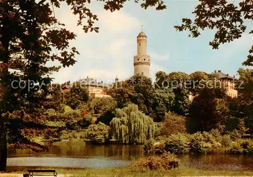 AK / Ansichtskarte  Bad_Homburg Partie im Schlosspark Teich Schloss Bad_Homburg