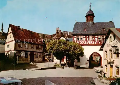 AK / Ansichtskarte  Koenigstein__Taunus Motiv am alten Rathaus Altstadt Gasthaus Torbogen 