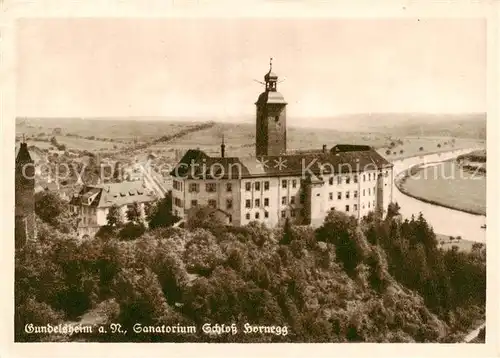 AK / Ansichtskarte  Gundelsheim_Neckar Sanatorium Schloss Hornegg Gundelsheim Neckar