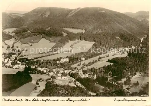 AK / Ansichtskarte  Goerbersdorf_Sachsen Hoehenluftkurort aus Fliegerhoehe Original Fliegeraufnahme Goerbersdorf Sachsen