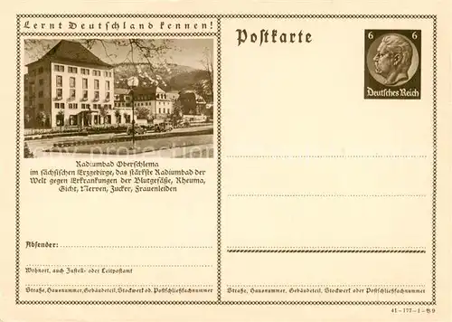 AK / Ansichtskarte 73811647 Oberschlema_Erzgebirge Radiumbad Kurhaus Serie Lernt Deutschland kennen Oberschlema_Erzgebirge