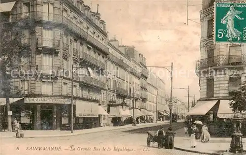 AK / Ansichtskarte Saint Mande_94_Val de Marne Grande Rue de la Republique 