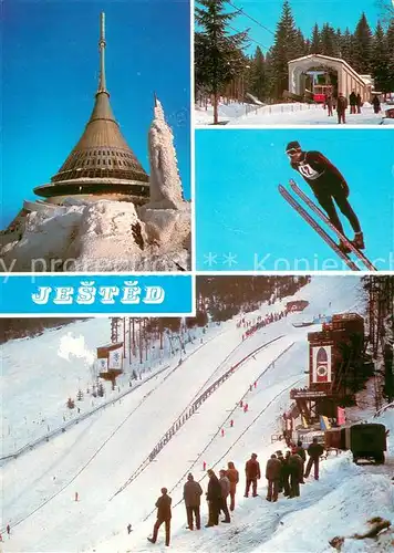 AK / Ansichtskarte Seilbahn_Cable Car_Telepherique Jested Nejvyssi hora 