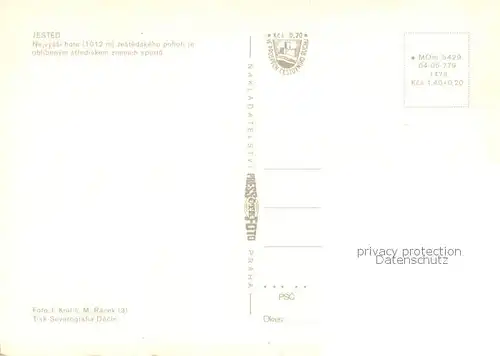 AK / Ansichtskarte Seilbahn_Cable Car_Telepherique Jested Nejvyssi hora 