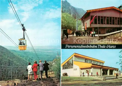 AK / Ansichtskarte Seilbahn_Cable Car_Telepherique Thale Harz Kr. Quedlinburg 