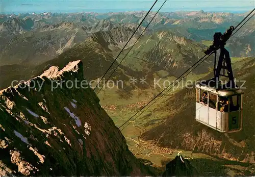 AK / Ansichtskarte Seilbahn_Cable Car_Telepherique Tiroler Zugspitzbahn Ehrwald Lermoos Tirol 