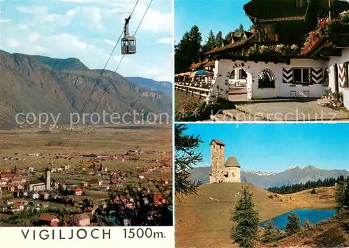 AK / Ansichtskarte Seilbahn_Cable Car_Telepherique Vigiljoch  