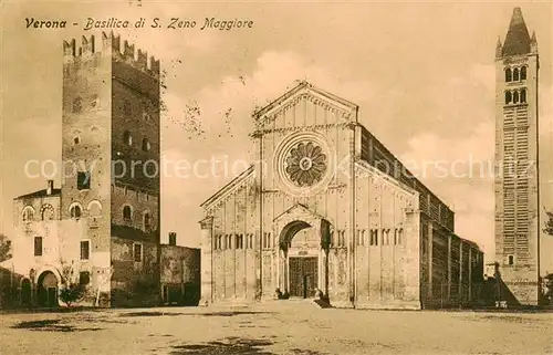AK / Ansichtskarte Verona__Veneto_IT Basilica di Ssn Zeno Maggiore 