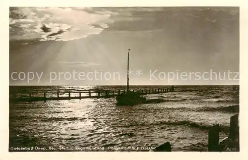 AK / Ansichtskarte Deep__Mrzezyno_Ostseebad_PL Regamuendung Panorama 