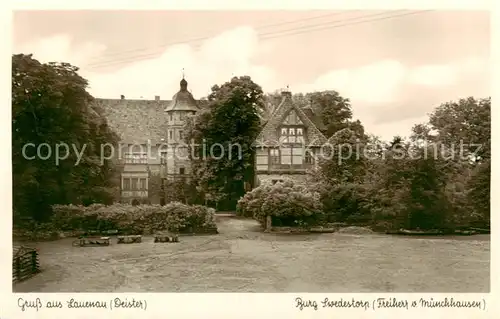 AK / Ansichtskarte Lauenau Burg Swedestorp Freiherr von Muenchhausen Lauenau