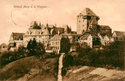AK / Ansichtskarte Burg_Wupper Schloss Burg Burg Wupper