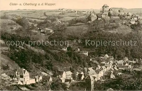 AK / Ansichtskarte Burg_Wupper Unter und Oberburg mit Schloss Burg Burg Wupper