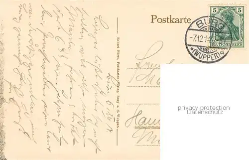 AK / Ansichtskarte Burg_Wupper Unter und Oberburg mit Schloss Burg Burg Wupper