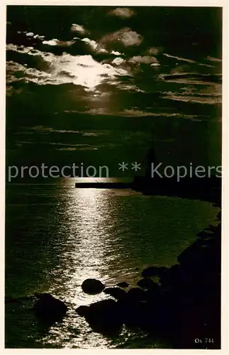 AK / Ansichtskarte Pillau_Baltijsk_Oblast_Kaliningrad_RU Mole Abendstimmung 