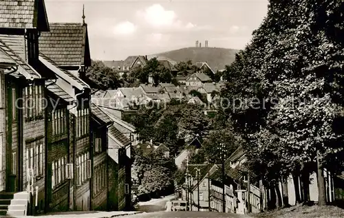 AK / Ansichtskarte Clausthal Zellerfeld Osterroderstrasse mit Bocksbergblick Clausthal Zellerfeld