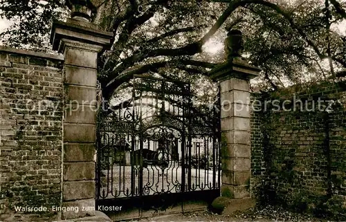 AK / Ansichtskarte Walsrode_Lueneburger_Heide Eingang zum Kloster Walsrode_Lueneburger_Heide