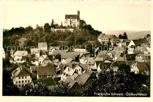 AK / Ansichtskarte Goessweinstein Stadt und Schloss Goessweinstein