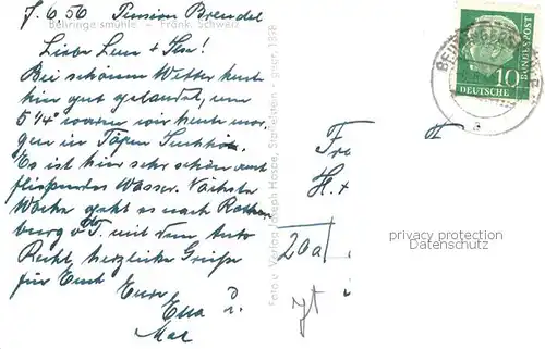 AK / Ansichtskarte Behringersmuehle_Goessweinstein Ortsansicht mit Pension Brendel 