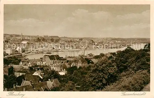 AK / Ansichtskarte Flensburg_DE Panorama 