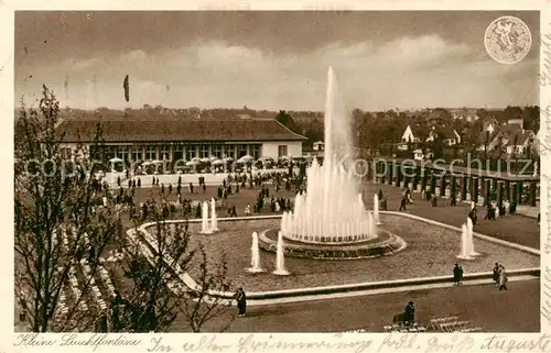 AK / Ansichtskarte Duesseldorf Gr Reichsausstellung Kleine Leuchtfontaene Duesseldorf