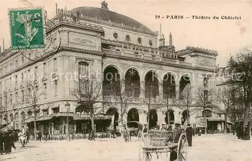 AK / Ansichtskarte Paris_75 Theatre du Chatelet 