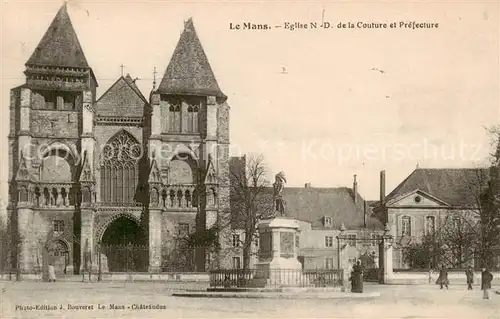 AK / Ansichtskarte Le_Mans_Sarthe Eglise ND de la Couture et Prefecture Le_Mans_Sarthe