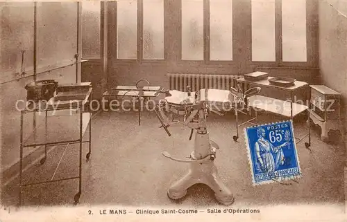 AK / Ansichtskarte Le_Mans_Sarthe Clinique Saint Cosme Salle d Operation Le_Mans_Sarthe