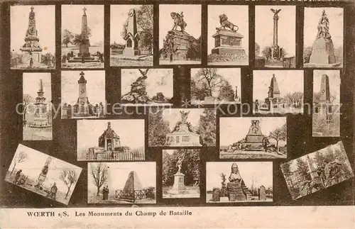 AK / Ansichtskarte Woerth_67_Bas_Rhin Les Monuments du Champ de Bataille 