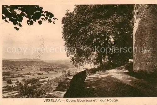 AK / Ansichtskarte Vezelay_89_Yonne Cours Bouveau et Tour Rouge 