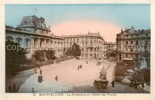 AK / Ansichtskarte Montpellier_Herault La Prefectere et lHotel des Postes Montpellier Herault