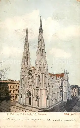 AK / Ansichtskarte New_York_City St Patricks Cathedral 5th Avenue New_York_City