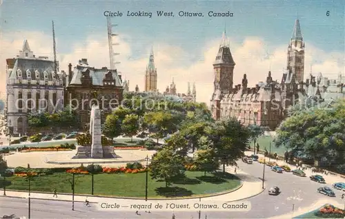 AK / Ansichtskarte Ottawa_Canada Circle Looking West Ottawa Canada