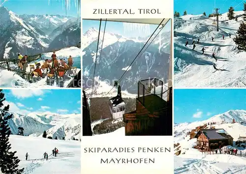 AK / Ansichtskarte  Seilbahn_Cable-Car_Telepherique Zillertal Tirol Skiparadies Penken Mayrhofen 